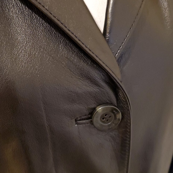 BLACK WILSON LEATHER JACKET, SIZE M, NEW - Picture 10 of 16